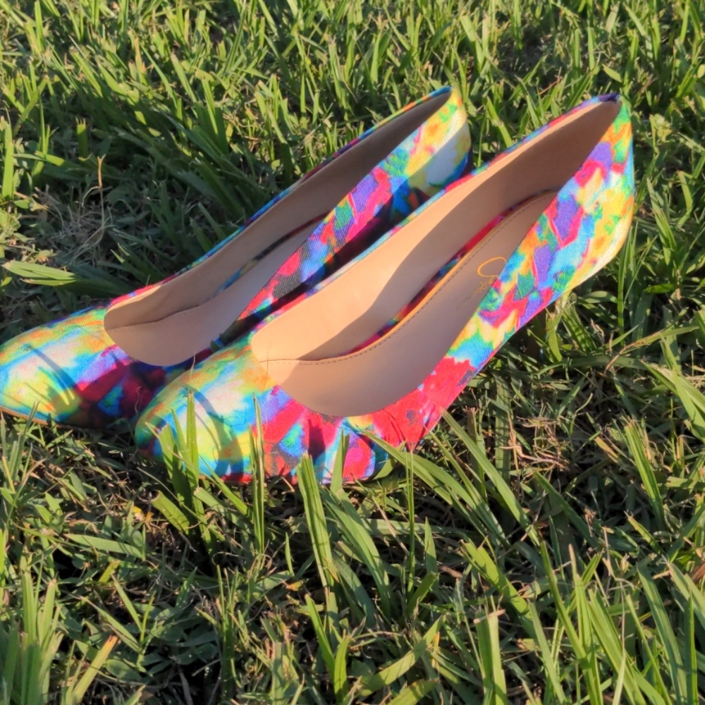 Tie Dyed pumps